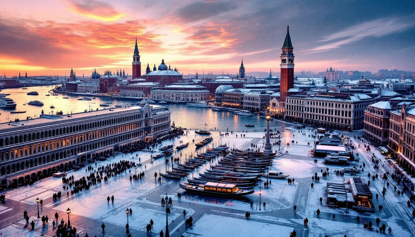 Piazza San Marco Innevata